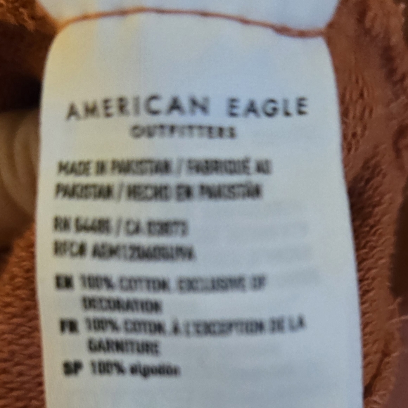 AMERICAN EAGLE MENS (UNISEX) Dark Pink Colored Hoodie, NWOT, XXL - Picture 6 of 6